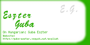 eszter guba business card